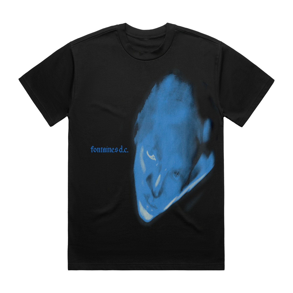 DOPAMINE CHAMBER | BLUE COVER BLACK T-SHIRT