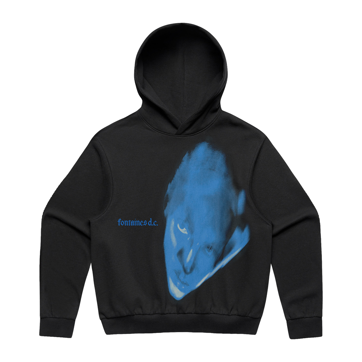 DOPAMINE CHAMBER | BLUE COVER BLACK HOODIE